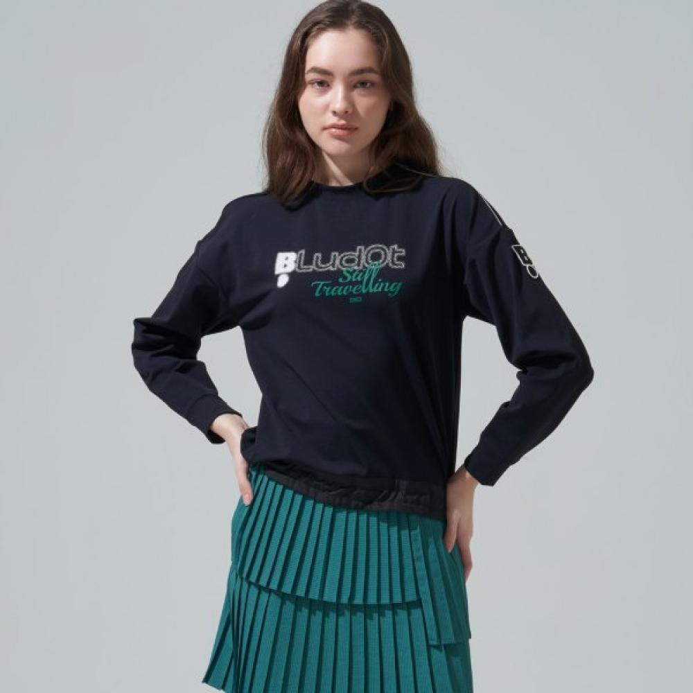 

Blu DoT Long Sleeve T shirT Bk Graphic prinTing 090