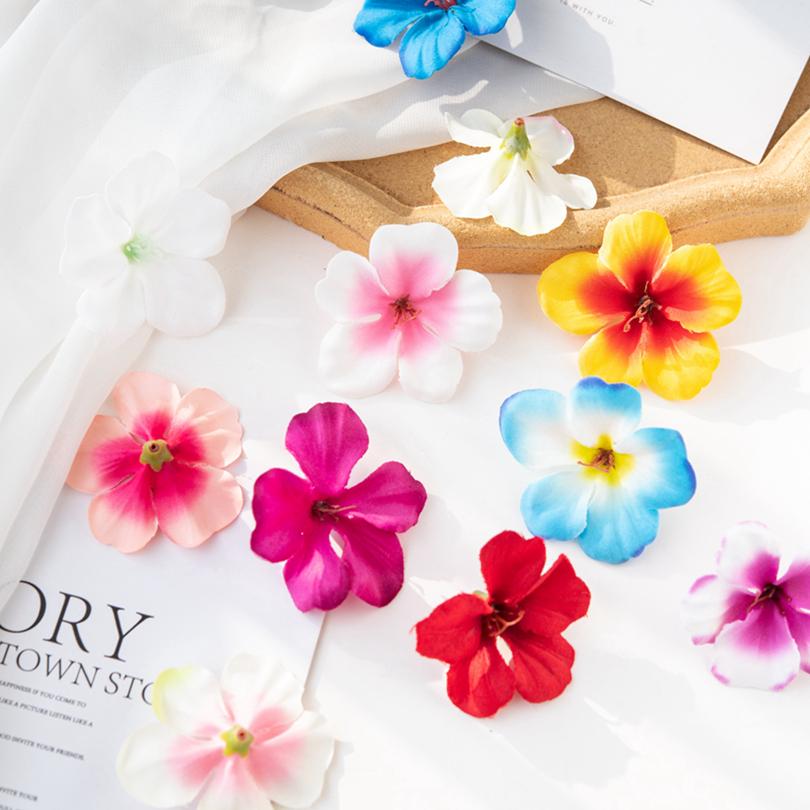 Silk Cherry Blossoms Artificial Flower for Diy Scrapbooking Candy Box Christmas Wreath Home Wedding Decoration Bride Accessories