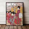 Japanese Postal Stamps Poster