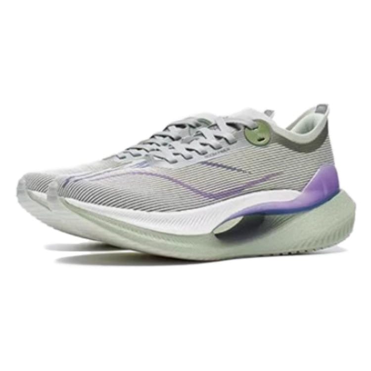 Li Ning Shadow 2 Essential Abrasion Resistant Breathable Low top Running Shoes Women's Green Gray ARRT006-13