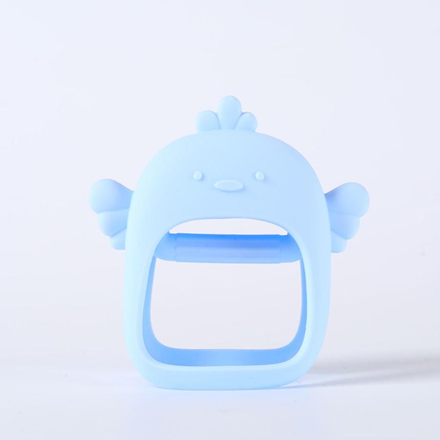 Not fall off silicone baby teething toys baby hand held teether pacifier breastfeeding baby newborn teething toys