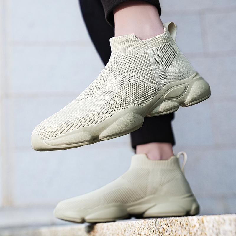 22 Summer Mesh Breathable Socks Shoes Sports Shoes Flying Woven Lazy Casual Shoes