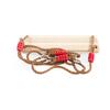 Wooden Swing for Adults Children Outdoor Pastoral Swing with Adjustable Rope 100kg Max Load-Bearing Swing for Yard Garden