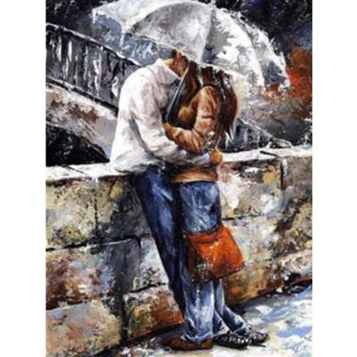 Round Drill Heavy Rain 5D Diamond Painting Full Diamond Frameless Embroidery DIY