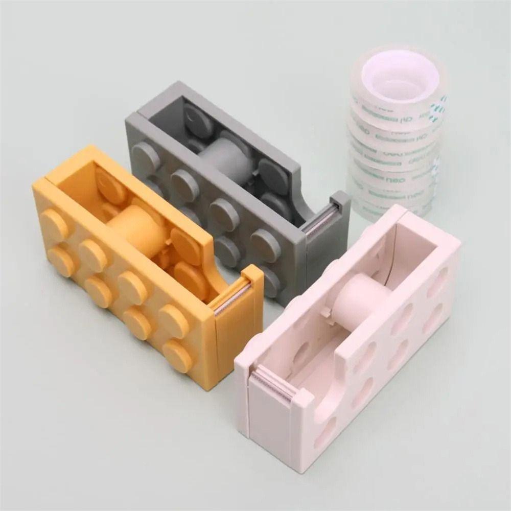 Paper Tape Adhesive Tape Holder Building Block Roller Tape Holder Tape Dispenser  Packing Tools