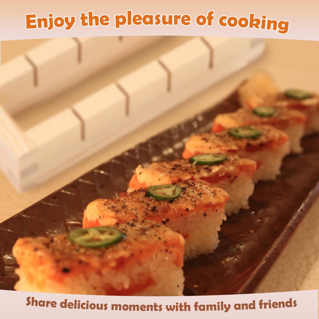 Wooden Sushi Mold Pressure Sushi Mould Rectangular Thousand Layer Sushi Making Tools for Japanese Food Store Kitchen Accessories