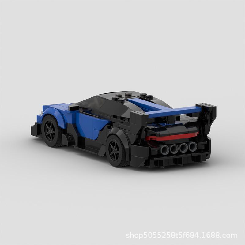 Racing Sports Car MOC Small Particle Building Blocks Bolide Vision GT Speed8 Grid Car Model Building Blocks