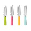 Multifunctional Vegetable Peeler with Comfort Handle Stainless Steel Curved Blade Built-in Bottle Opener Kitchen Tool for Apples Carrots Cucumbers
