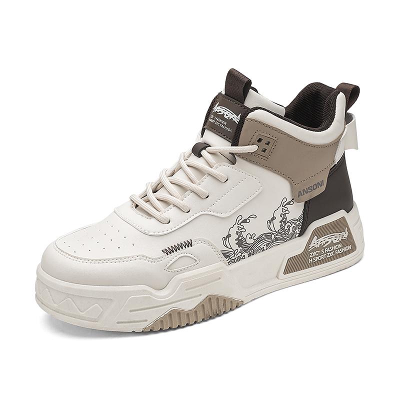 

Мужские кеды Joker с высоким верхом, повседневные, на мягкой подошве, для ходьбы на открытом воздухе, молодежные спортивные борцовки, на толстой подошве, на плоской подошве 40