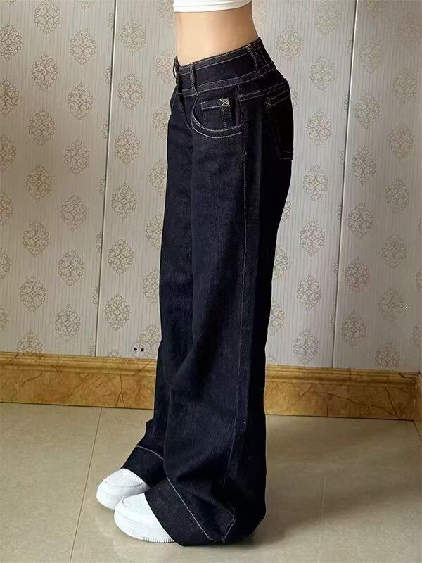 Pantaloni Jeans Dritti Estivi 2026 Dimagranti Vita Bassa Vestibilità Larga