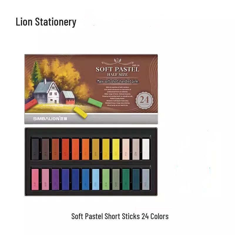 Lion Soft Pastels: Chalk Color Sticks for Drawing, Makeup, and Sketching - Blackboard Crayons.