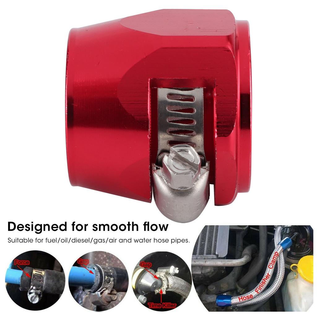 12AN Hose Clamp Connector Ing Clip for Fuel/Oil/NaDiesel/Gas/ Flexible Tube