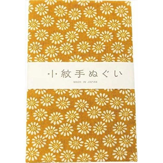 Miyamoto-Towel Made Japan Tenugui Small Pattern Hand Towel Chrysanthemum 3390cm
