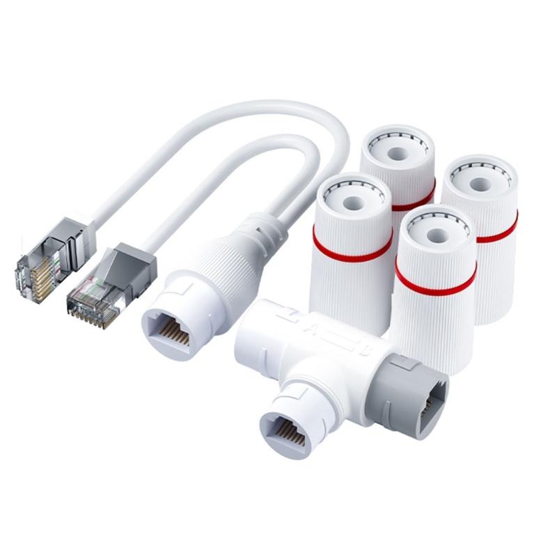 

ABS Ethernet Splitter Suitable for Various Device Connectivityd Waterproof Construction Networks Expansion Solution 1