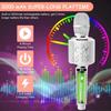 Portable Singing Machine Mic Bluetooth Karaoke Microphone Wireless with Duet Sing/Record/Play/Reverb Adult/Kid Gift for Home KTV