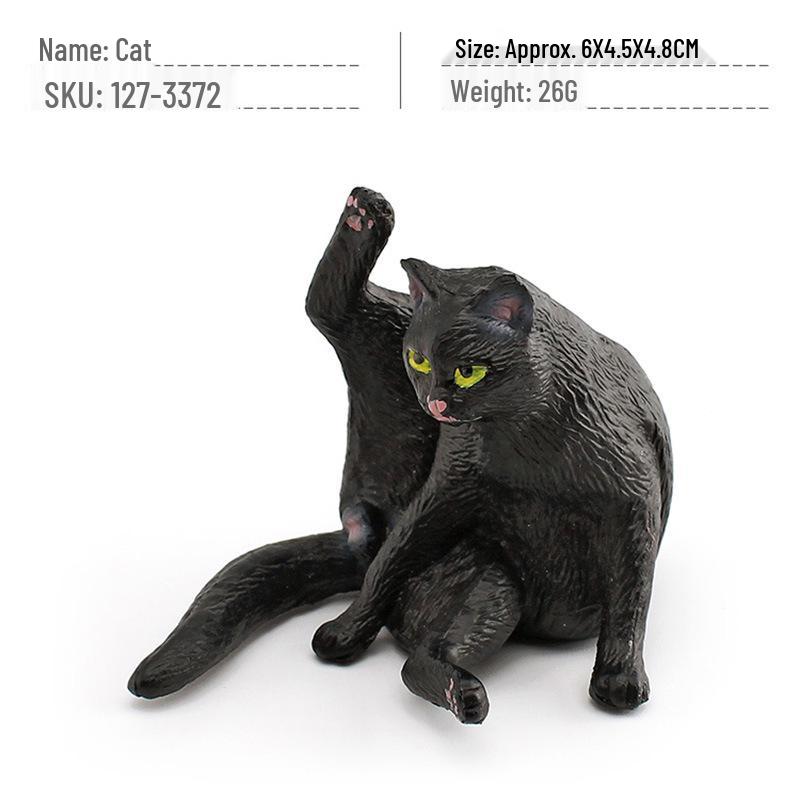 Cross-Border Mini Pet Cat Simulation Model: Orange, Fat, British Shorthair, Farm Cats Decoration Ornament