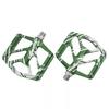 Wellgo B252 Flat Pedals Low Profile Design, Green,WE3099