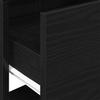 Nightstand with Drawer Black Oak Effect 51 x 31 x 47 cm