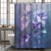 Ethereal Floral Shower Curtain: Serene Purple Blossoms For A Tranquil Bathroom Ambiance
