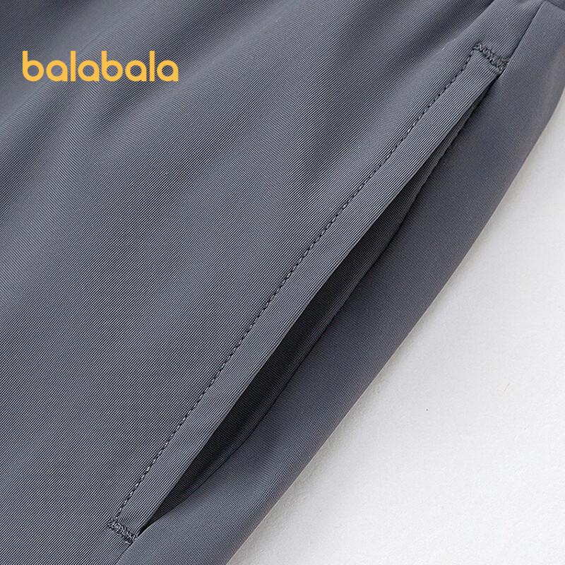 Balabala Boys' Quick-Dry Cooling Short-Sleeved Two-Piece Set