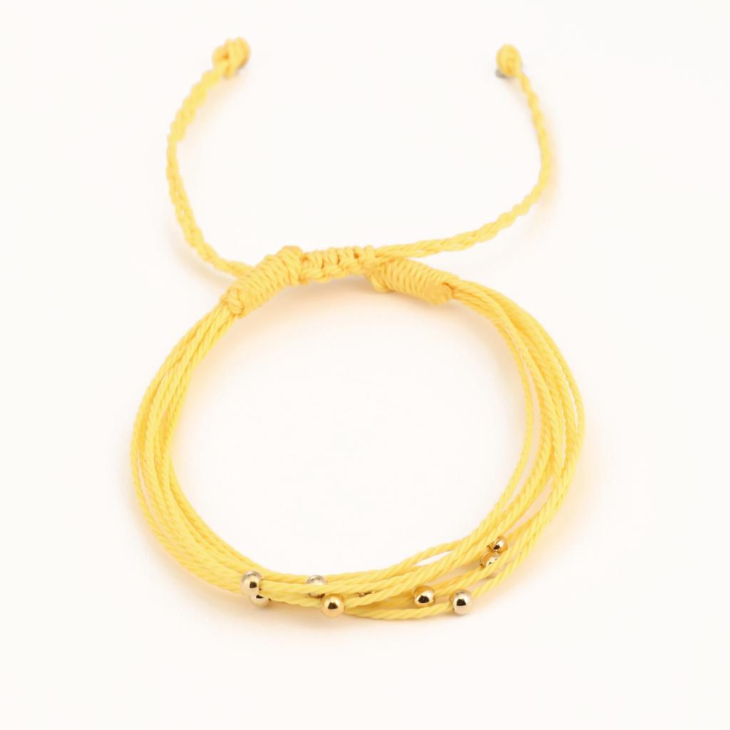 Vlen Wasserdicht Wachsschnur Geflochtenes Armband Mehrsträngig Verstellbares Handband Surf Strand Boho Schmuck für Damen Geschenk Umweltfreundlich