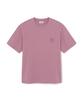 Emelbi Vintage Denim-Like Monotive Oversized Short Sleeve T-Shirt Ny (Pink)