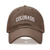 Cappellino da baseball unisex in morbido cotone con ricamo LETTERA COLORADO Regolabile Unisex Cappellini Sportivi Casual per Donne Uomini