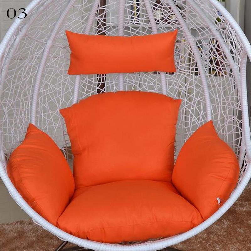 Hanging Swing Egg Chair Cushion Cover Patio Large Round Papasan Chair Pad Cover Empty (No Filling) Garden Lounger Cushion Cover