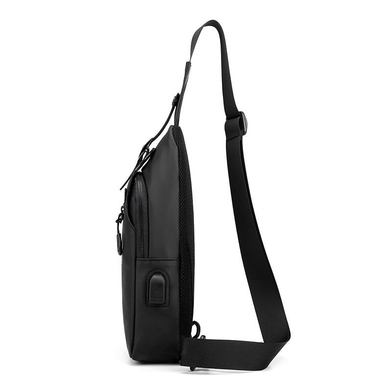 High Quality Waterproof Men Chest Bag Nylon Large Capacity Outdoor Travel Shoulder Bag Casual Crossbody Messenger Bag