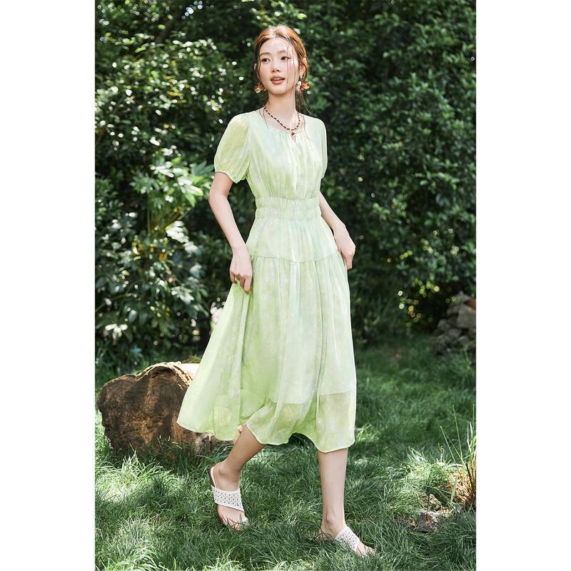 Pastoral Chiffon Long Dress
