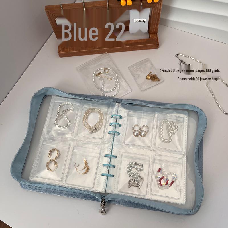 8cm Thick Jewelry Storage Book: Dustproof & Anti-oxidation PVC, Securely Holds Earrings & Bracelets