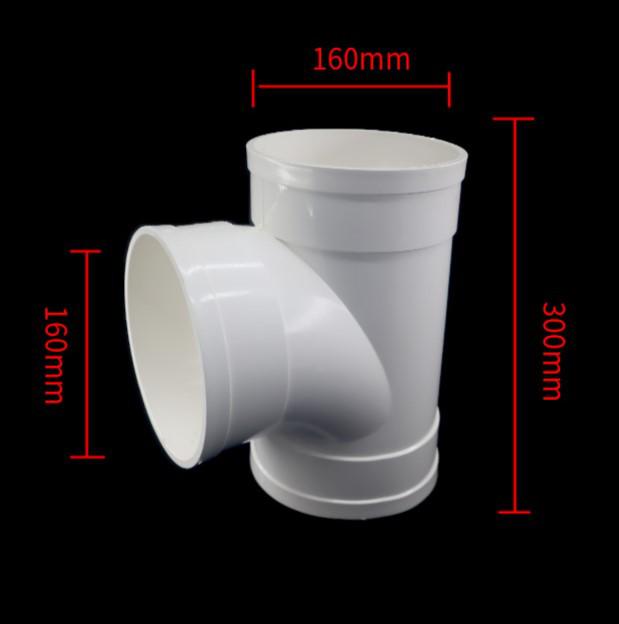 PVC Redukční T-kus s inspekčním otvorem a hrdlem/trnem