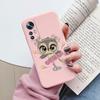Flower Phone Case For Xiaom 12T Mi12T Pro Funda Cute Heart Cartoon Owl Xiaomi 12 T Xiaomi12T Pro Matte Soft TPU Back Cover Shell