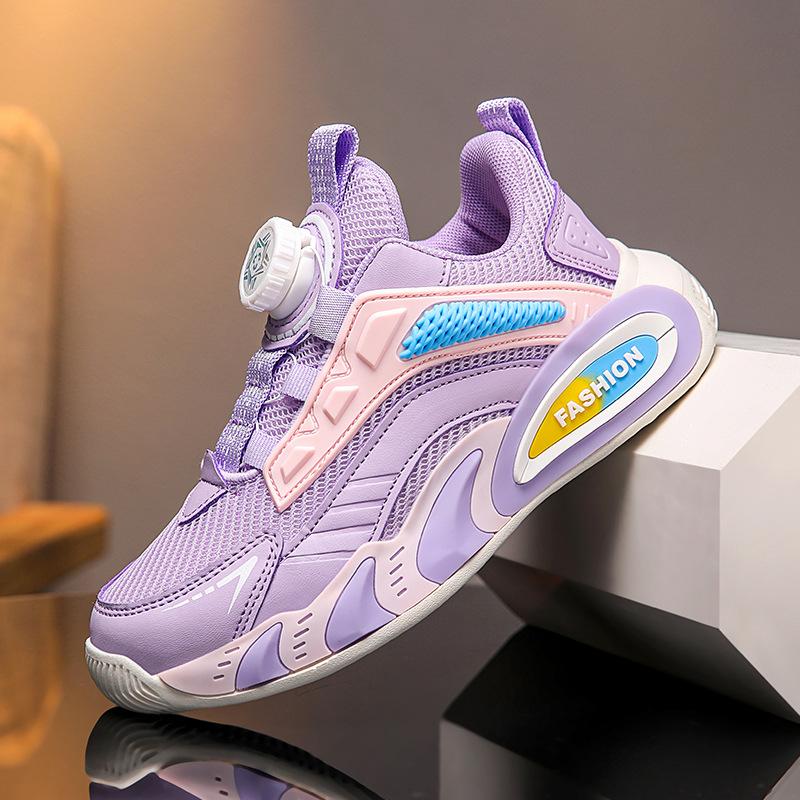 2025 Middle and Older Children's Breathable Soft-soled Sports Shoes Mesh Casual Classmates Hollow Summer Boys and Primary School Students Running Sho