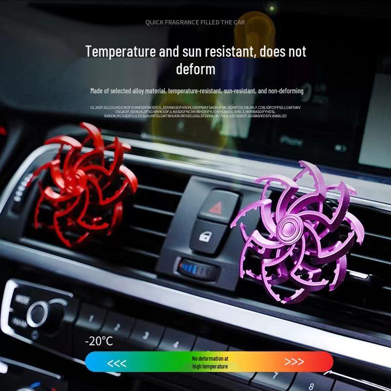 Spider Snowflake Car Vent Air Freshener - Long-lasting Light Scent Aroma Balm Odor Eliminator