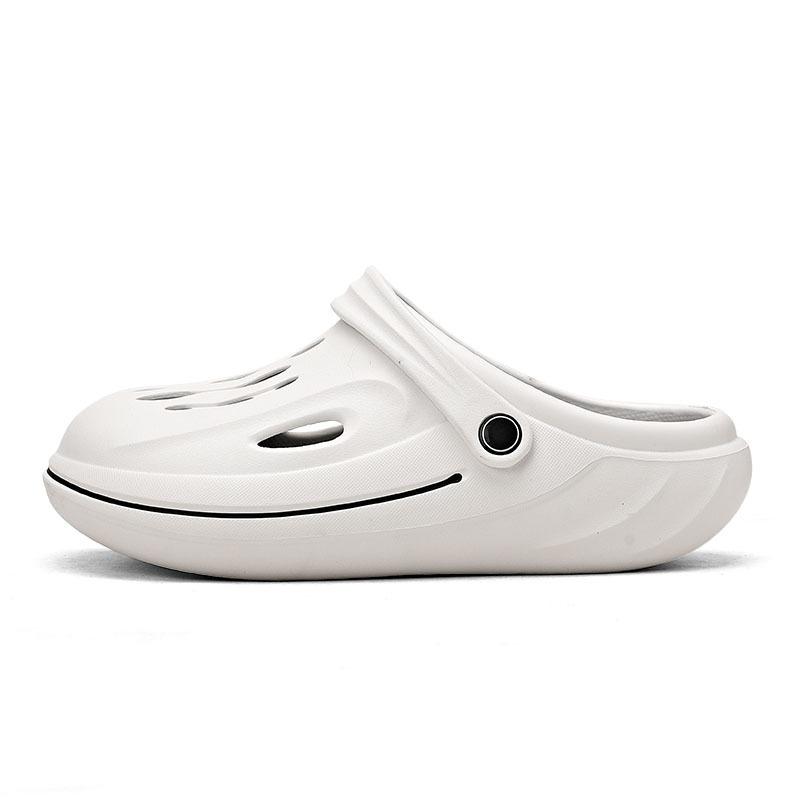 Hole shoes men's new summer wear non-slip and deodorant thick-soled wear-resistant outdoor beach cool slippers