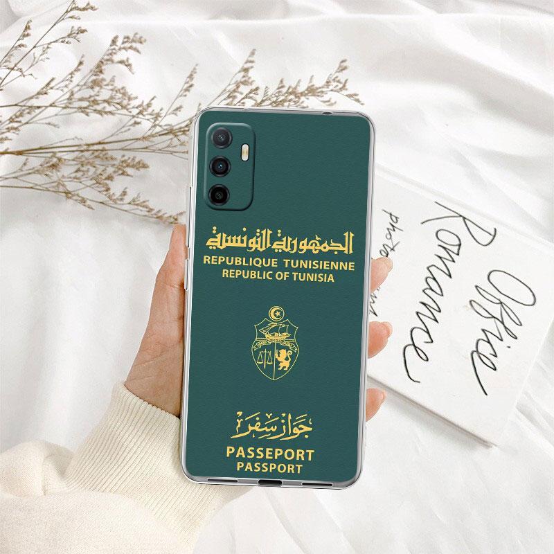 IK72 Tunisian Flag Passport Transparent Phone Case for Motorola Moto G7 G8 G9 G84 G85 G73 G24 G15 Z2 Play Power Plus