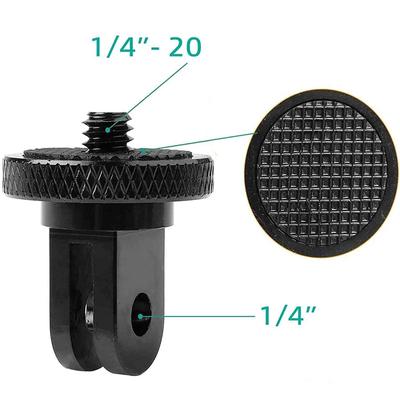 Adaptor trepied cu șurub de 1/4 inch, suport rotativ de 360 de grade pentru GoPro 12 11 10 9 8 Insta360 One X X2 X3 X4, accesorii pentru cameră DJI