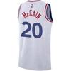 Nike X NBA Collaboration Philadelphia 76ers SS25 McKean City Edition Fashion Comfortable Soft Skin-Friendly Basketball Jersey Men jersey FQ4389-100