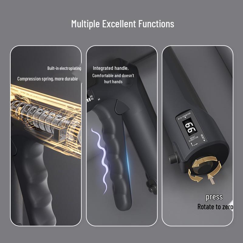 Multifunktionaler Handgriff-Stärker & Finger-Reha-Trainer für Männer mit Fitness-Druckentlastungszähler.