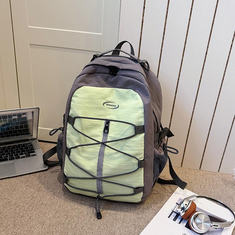 Schoolbag Mori ins new high-value fresh contrasting splicing backpack couple lightweight mountaineering travel spring outing backpack