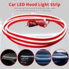 94.5 Inch Car Hood Light Strip, White Exterior Dynamic Car LED Hood Light, Flexible & Waterproof, Universal Exterior Daytime Running Light Strip With