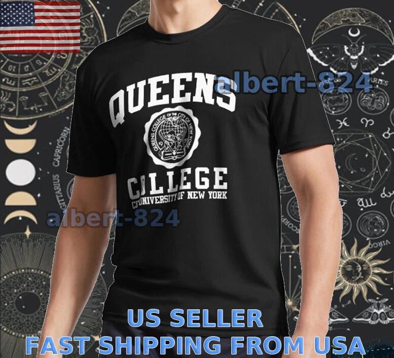 

НОВАЯ ФУТБОЛКА ВИНТАЖНАЯ QUEENS COLLEGE Футболка СМЕШНАЯ АМЕРИКАНСКИЙ РАЗМЕР S ДО 5XL M
