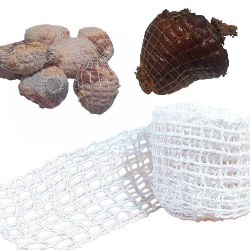 1/3 Pezzi Rete Elastica per Cibo di Ham 100/300Cm Rotolo di Rete per Carne Manzo Pollame Rete Elastica Macellaio Spago Corda da Cucina Strumenti