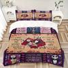 3pcs Rose Design Jack and Sally Bedding Set, Including 1 Quilt Cover and 2 Pillow Shams, Without Filling, Soft and Comfortable Home Bedroom F077