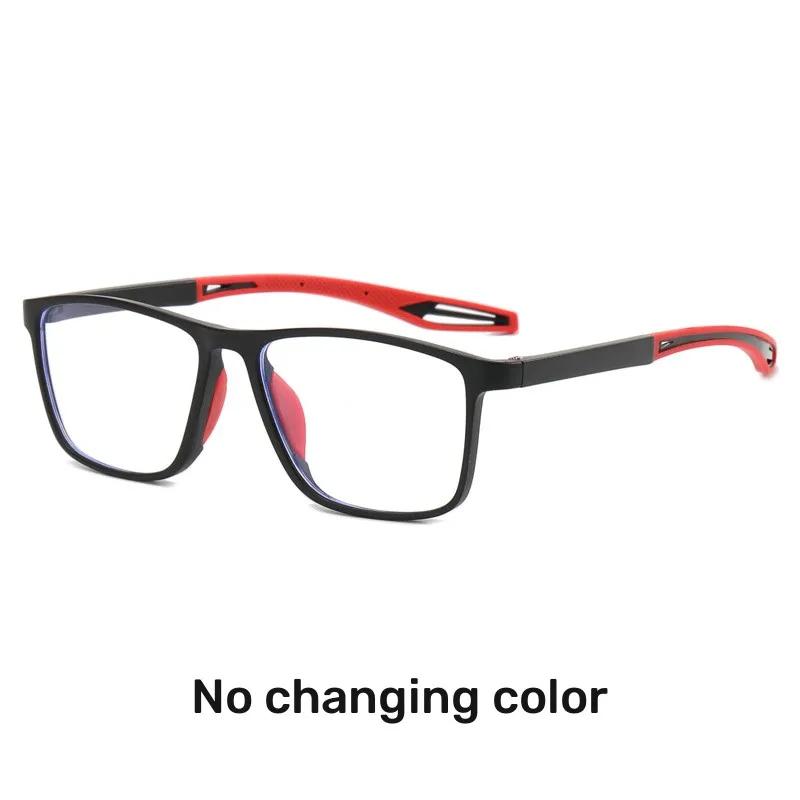 

Фотохромные очки для близорукости, синий свет, блокирующие цвет, компьютерные квадратные модные спортивные очки минус диоптрии, новинка 2023 года -3.5