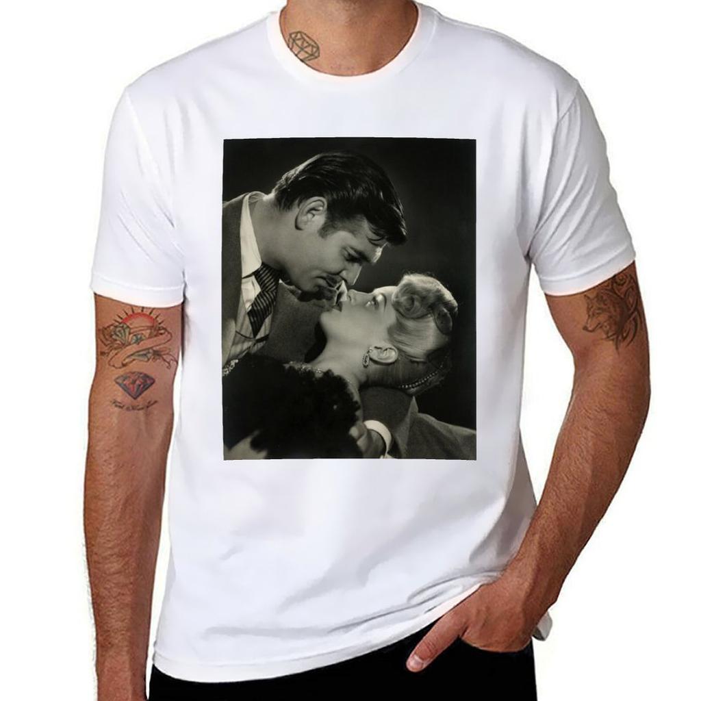 Lana Turner And Clark Gable TShirt Work Utility Short Sleeve Shirt TShirt