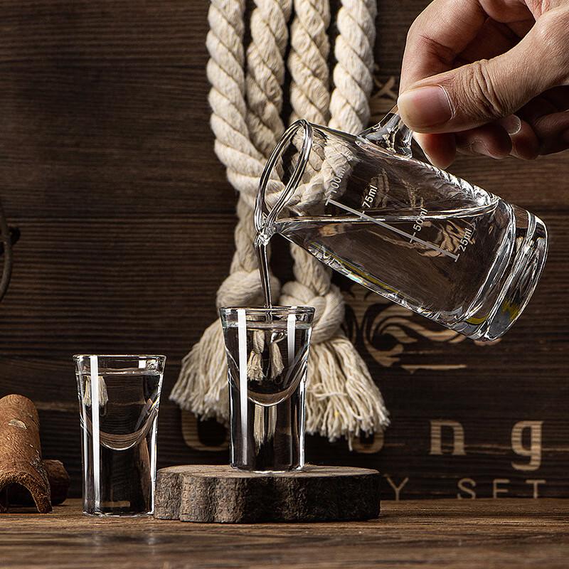 Shijin 15ml Glas Baijiu Schnapsgläser, 4er Set