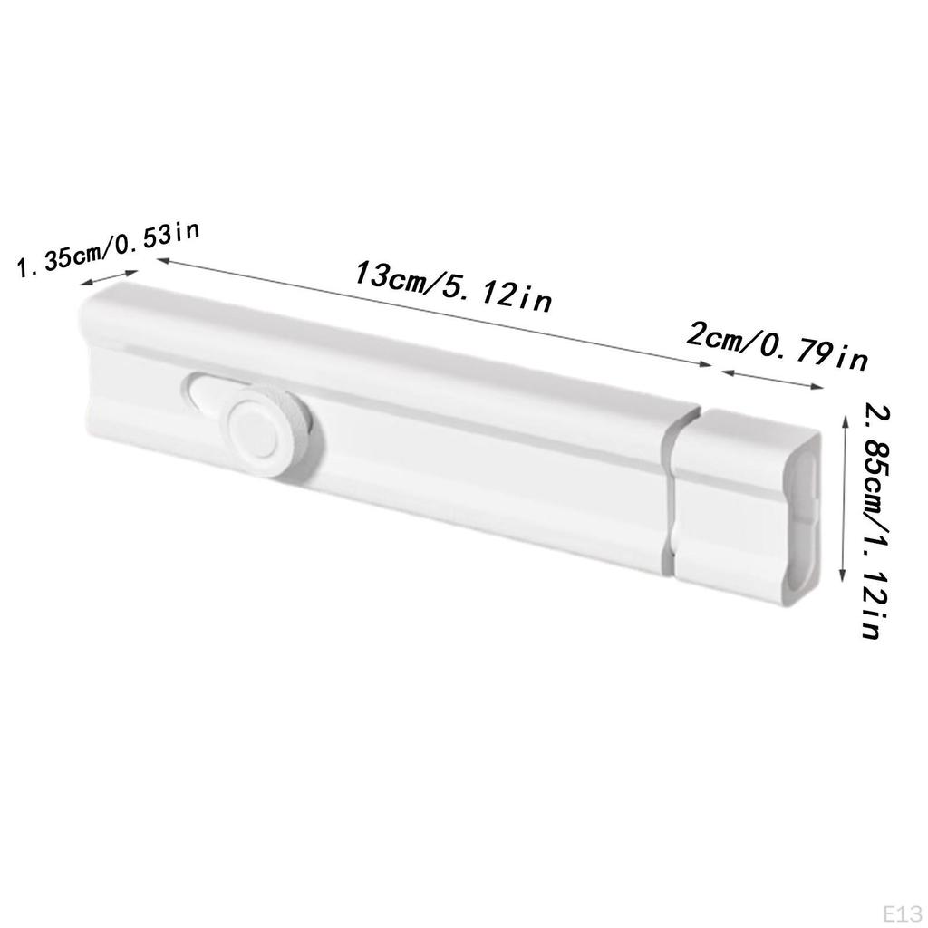 Slide Bolt Door Latch Aluminum Self Sticky Sliding Lock for Home Office Bathroom Bedroom