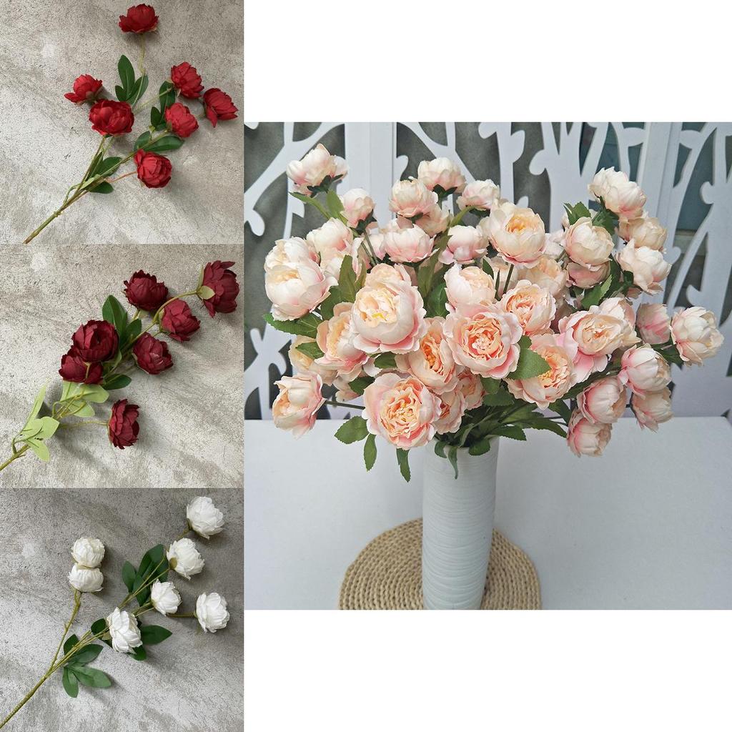 Faux Peony Arrangement For Wedding Photography Home Hotel Event Decor